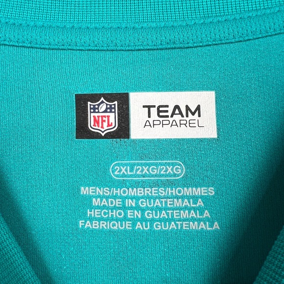 NFL Team Apparel Dan Marino 13 Miami Dolphins Jersey T-Shirt Mens 2XL Teal Blue - Picture 4 of 10